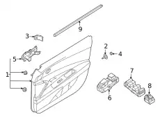 ВНУТРЕННЯЯ ПАНЕЛЬ ДВЕРИ 82307AA010NNB HYUNDAI