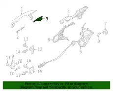 Ручка двери HYUNDAI / KIA 82662AA000