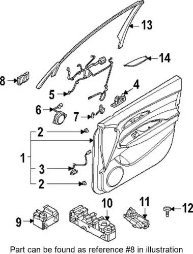 КРЫШКА ЗЕРКАЛА ДВЕРИ 87607AR000 HYUNDAI