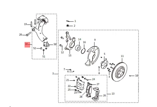 Рычаг подвески HAVAL 2904101XKQ04A