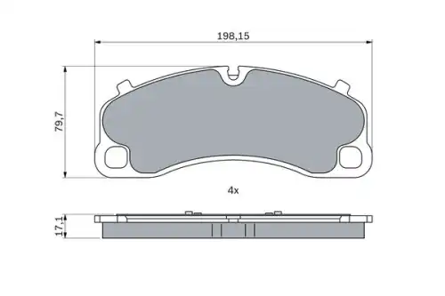 Тормозные колодки дисковые BOSCH 0986424925