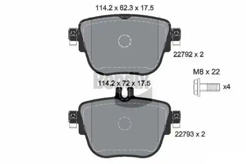 Тормозные колодки дисковые задняя ось BENDIX BPD1644