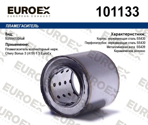 Гофра глушителя EUROEX 101133