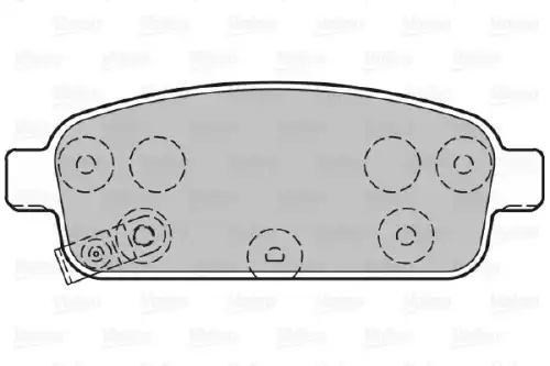 Тормозные колодки дисковые VALEO 670032
