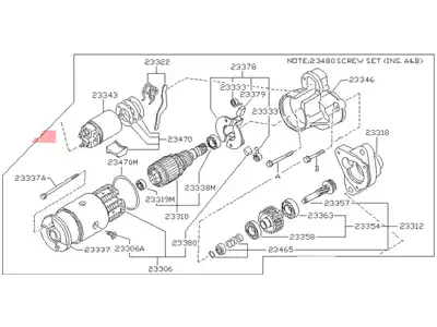 Стартер NISSAN 23300 36A00
