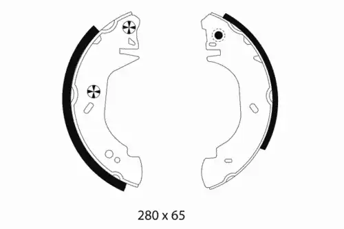 Тормозные колодки барабанные задняя ось PAGID H8770