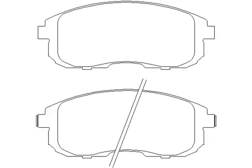 Тормозные колодки дисковые передняя ось PAGID T1654