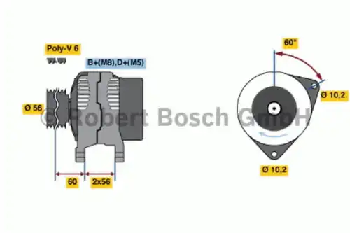 Генератор BOSCH 0 123 505 003