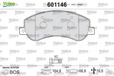 Тормозные колодки дисковые VALEO 601146
