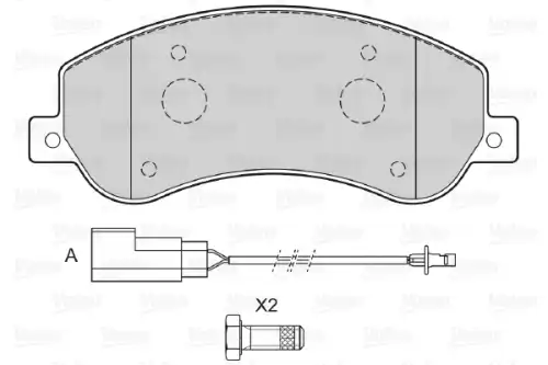 Тормозные колодки дисковые VALEO 601146