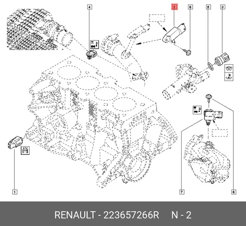 ДАТЧИК ДАВЛЕНИЯ НАДДУВА (RENAULT) 22 36 572 66R
