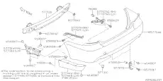 ЗАГЛУШКА БАМПЕРА 57731FG010D6 SUBARU