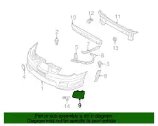 ЗАГЛУШКА БАМПЕРА 55532FE050LR SUBARU