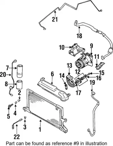 КОМПРЕССОР КОНДИЦИОНЕРА 73011PA011 SUBARU