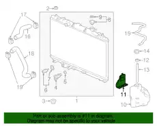 кронштейн радиатора 191156A0A00 HONDA