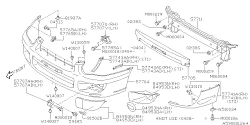Защита фар SUBARU 57731FE811TG