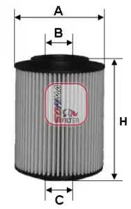 Фильтр масляный SOFIMA S 5070 PE Kia