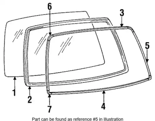 уплотнитель стекла 65063GA400 SUBARU