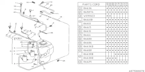ХОМУТ МЕТАЛЛ 786610600 SUBARU