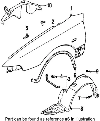 Уплотнитель двери SUBARU 59121PA011