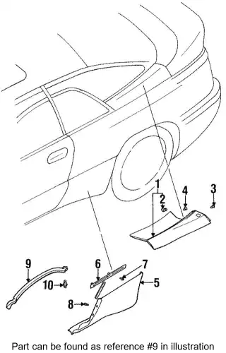Уплотнитель двери SUBARU 59121PA020
