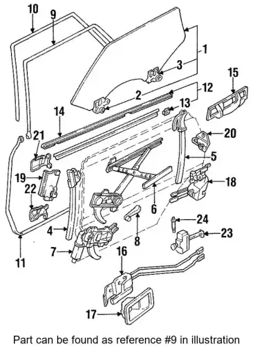 Уплотнитель двери SUBARU 90367GA640