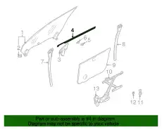 молдинг пластмассовый 62061FA020 SUBARU