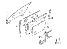 молдинг пластмассовый 62061FA020 SUBARU