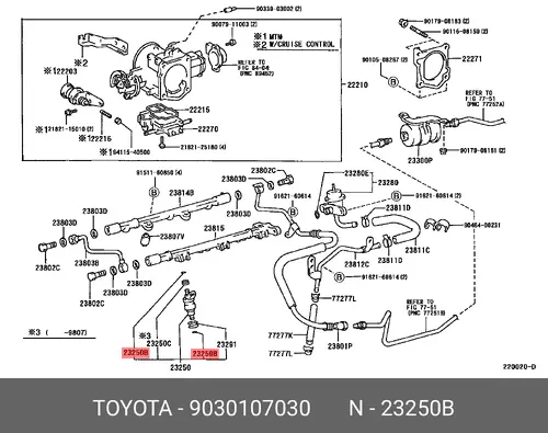 Кольцо уплотнительное форсунки TOYOTA / LEXUS 9030107030