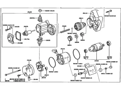 Стартер TOYOTA / LEXUS 28100 76101