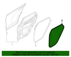 Уплотнитель двери HYUNDAI / KIA 83110N9000