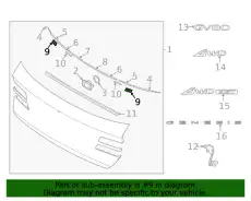УПЛОТНИТЕЛЬ ПАНЕЛИ ДВЕРИ БАГАЖНОГО ОТСЕКА 86618B1000 HYUNDAI