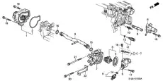 Насос системы охлаждения (помпа) HONDA 19200P75003