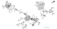 Насос системы охлаждения (помпа) HONDA 19200P75003