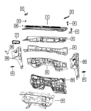 DASH ENGINE SIDE 68347020AA CHRYSLER