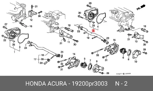 помпа Hond 19200PR3003 HONDA