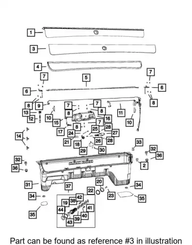 STORAGE BIN 68206698AB CHRYSLER