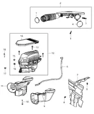Фильтр воздушный CHRYSLER 04861743AF