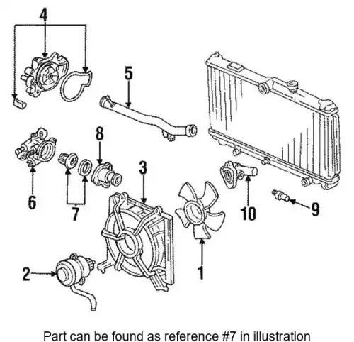 Термостат системы охлаждения HONDA 19300PR7A02