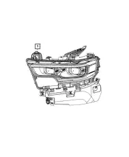Фара CHRYSLER 68442528AE
