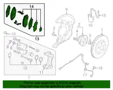 Тормозные колодки дисковые MAZDA B6YS3328ZB