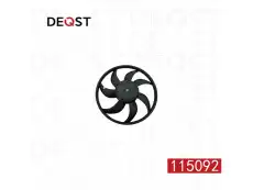 Вентилятор радиатора двигателя OPEL CORSA D 07.06- 115092 DEQST