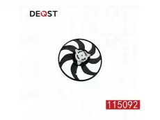 Вентилятор радиатора двигателя OPEL CORSA D 07.06- 115092 DEQST