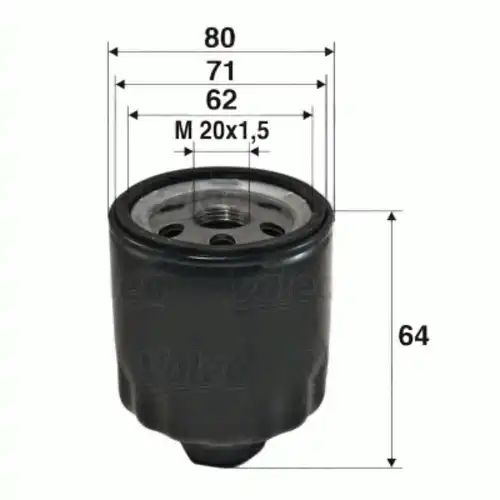 Фильтр масляный VALEO 586003