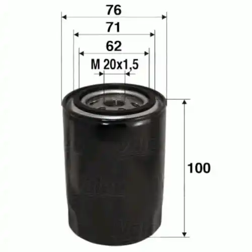 Фильтр масляный VALEO 586012