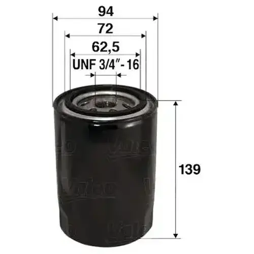Фильтр масляный VALEO 586015 Audi