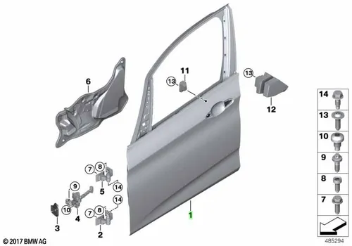 Дверь П Пд 41009631836 BMW