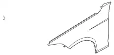 Крыло BMW 41 00 9 633 547
