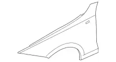 Крыло BMW 41 35 5 A55 AF4