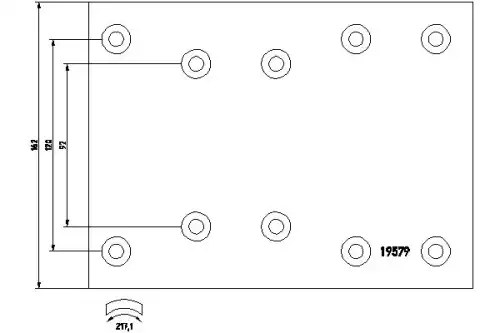 Накладки тормозные TEXTAR 1970601